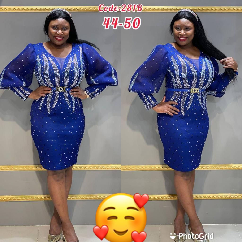 Royal Blue Net dress