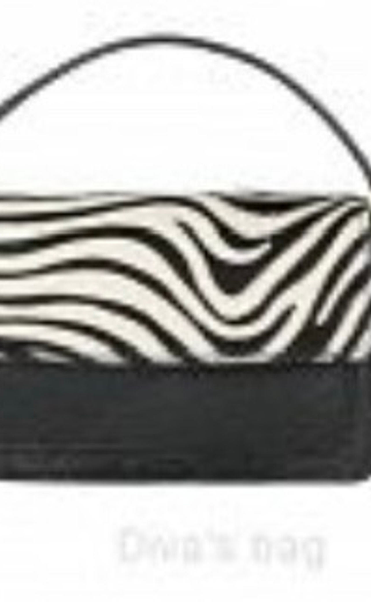 Black bag with Zebra skin pattern 