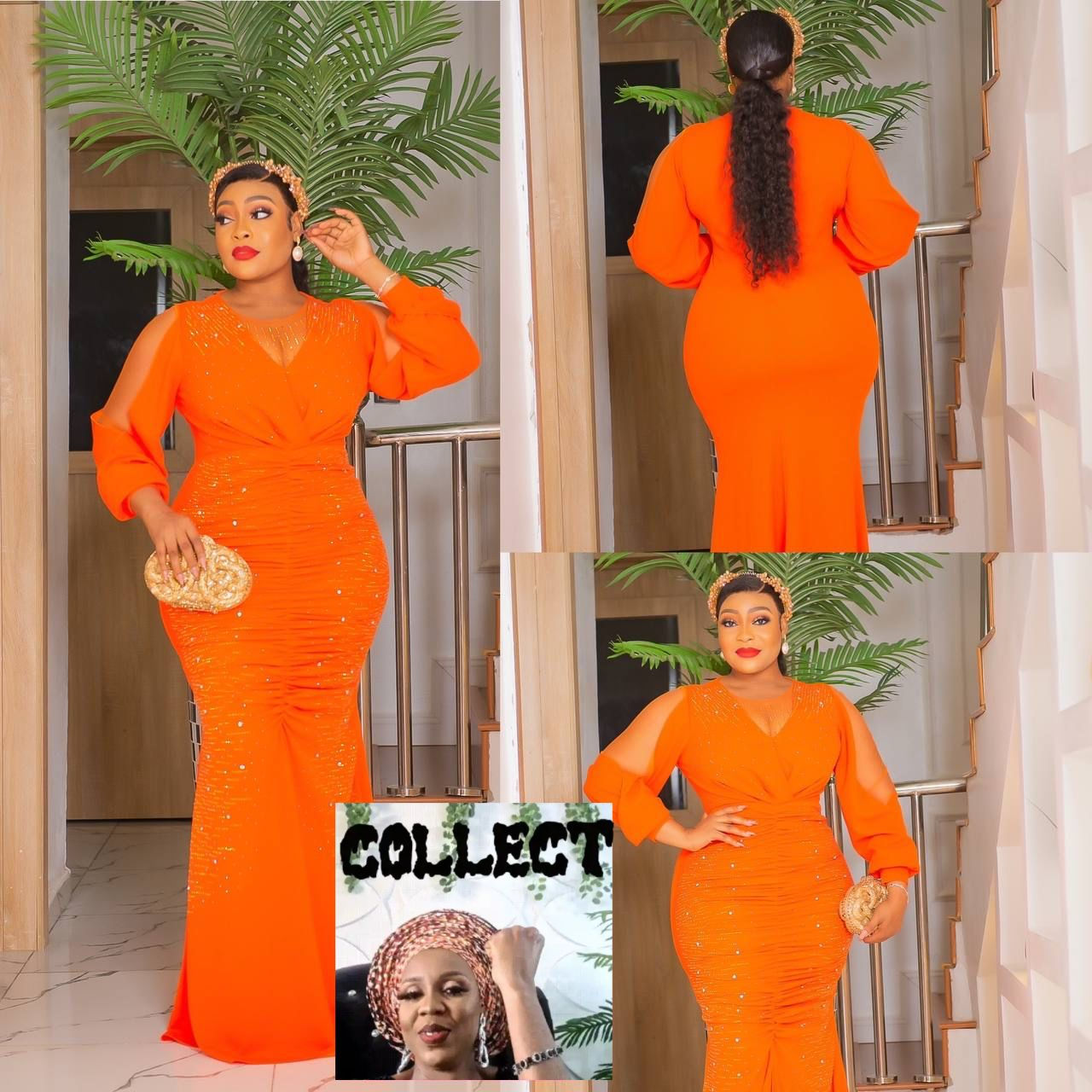 Orange dress