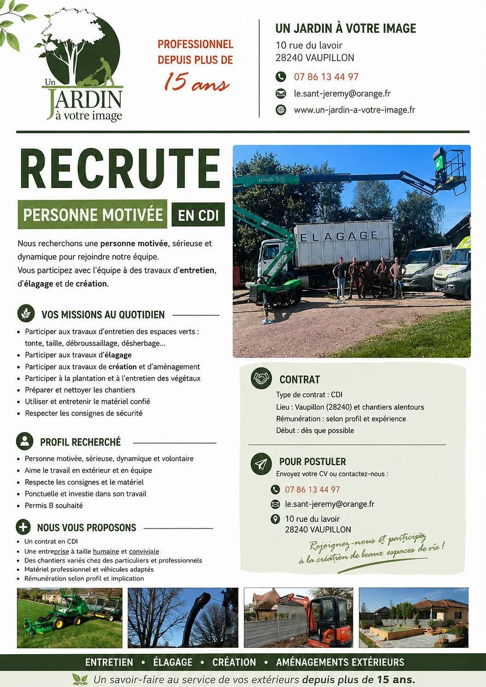Recherche- Personne- Motivée- En CDI