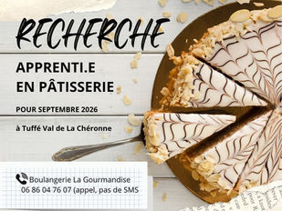 RECHERCHE APPRENTI.E EN PÂTISSERIE - Boulangerie La gourmandise