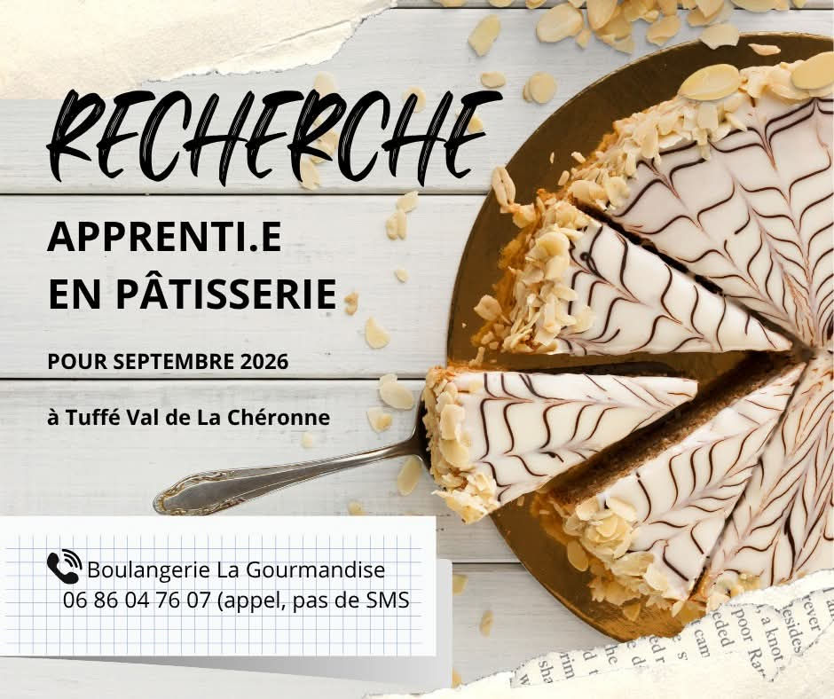 RECHERCHE APPRENTI.E EN PÂTISSERIE - Boulangerie La gourmandise