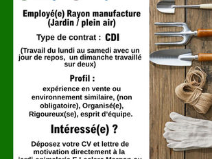 E. Leclerc - Recrute - employé rayon manufacture - CDI - Nogent