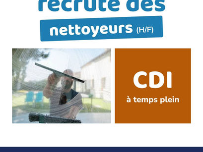 Maison & Services - Recrute - nettoyeurs - CDI - La Chapelle-du-Bois