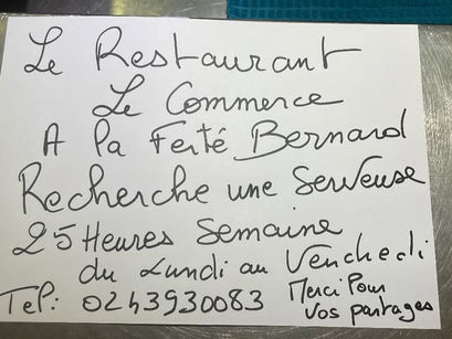 Recherche- Une serveuse
