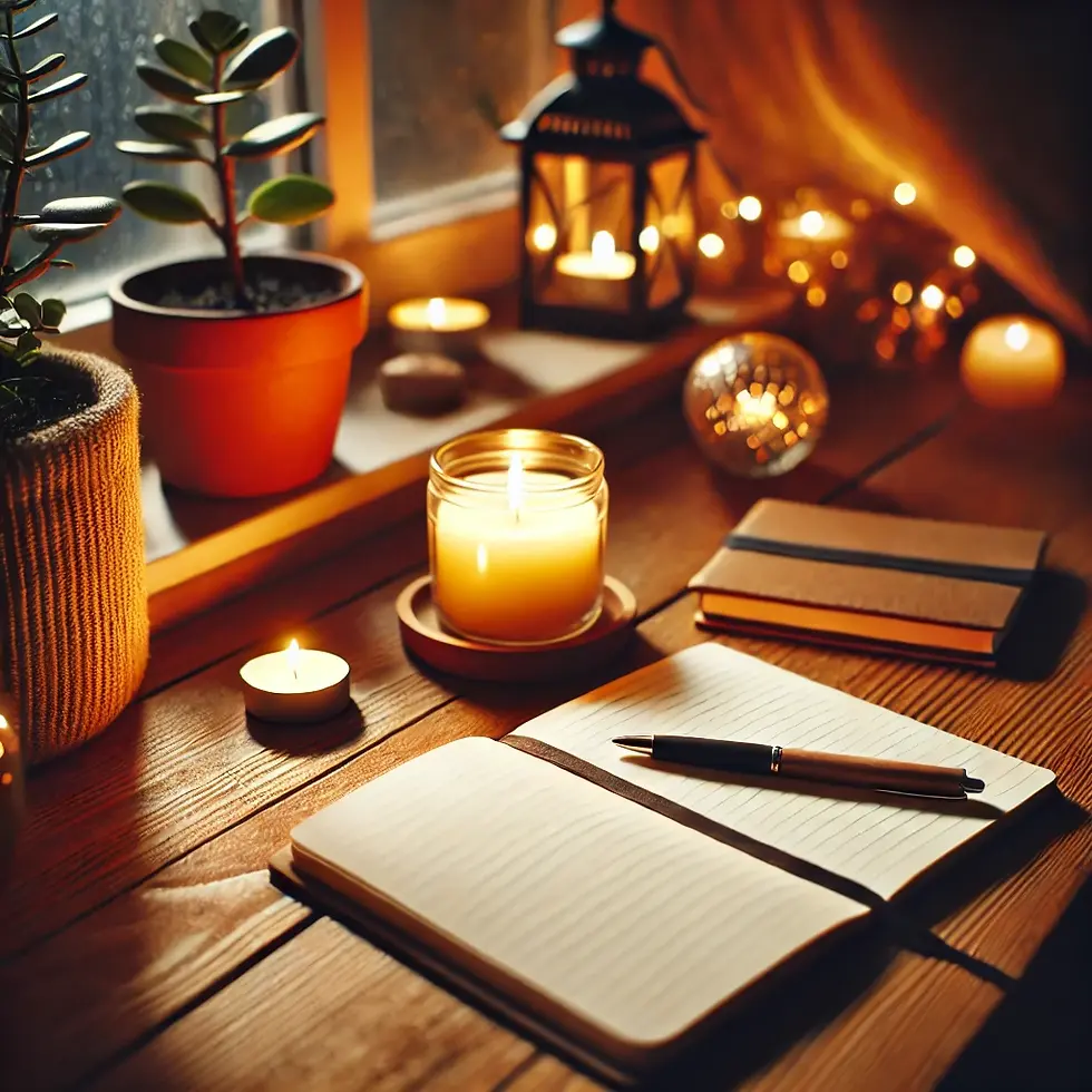 Ein Moment der Besinnung: Hier beginnt der Raum für Reflexion, um das vergangene Jahr zu würdigen und neue Visionen zu gestalten.