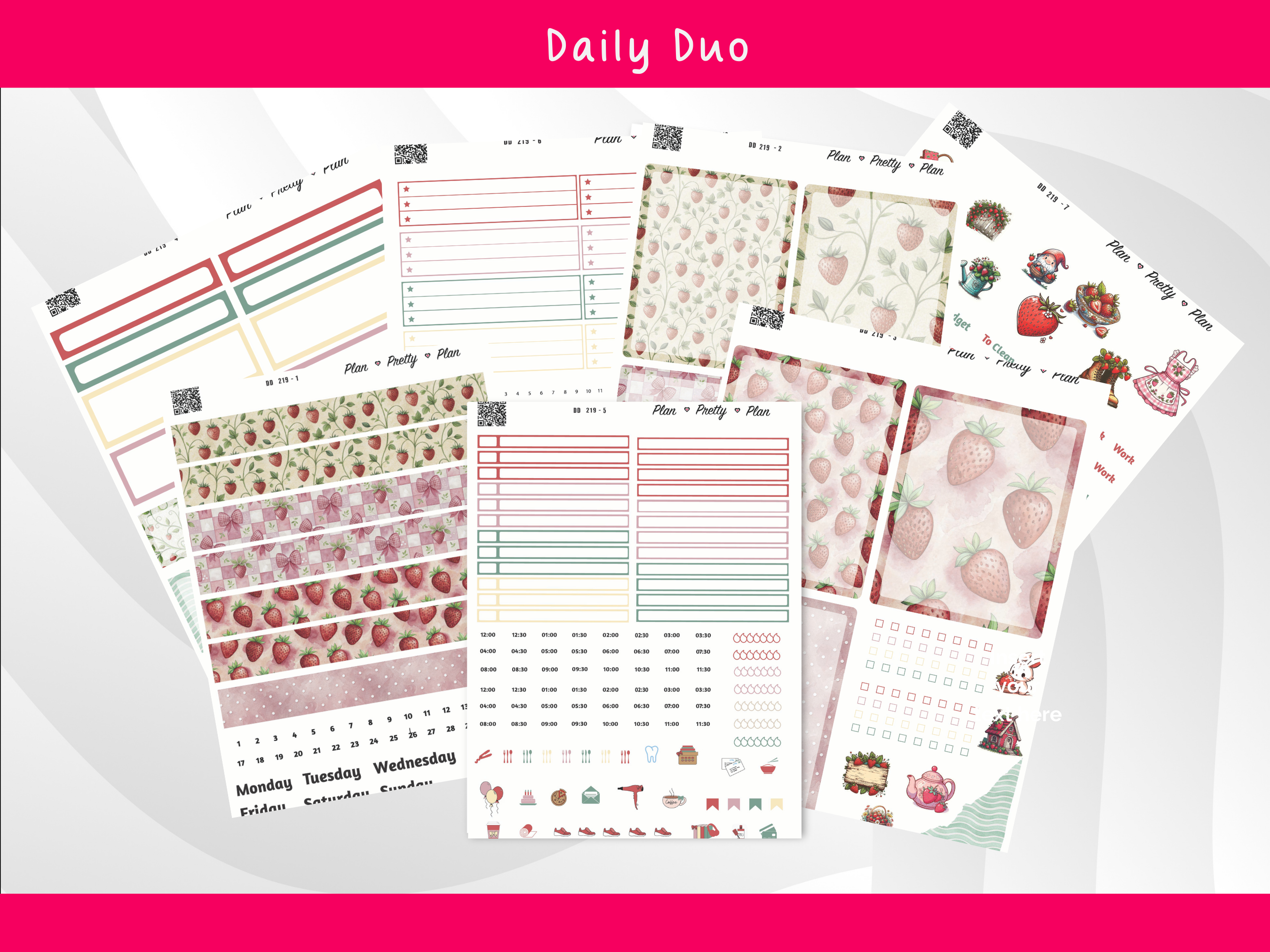 DAILY DUO Sweet Strawberry Days