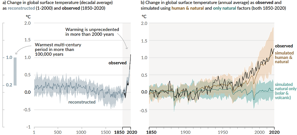 Source: IPCC AR6 Working Group 1: Physical Science Basis, Summary for Policy Makers
