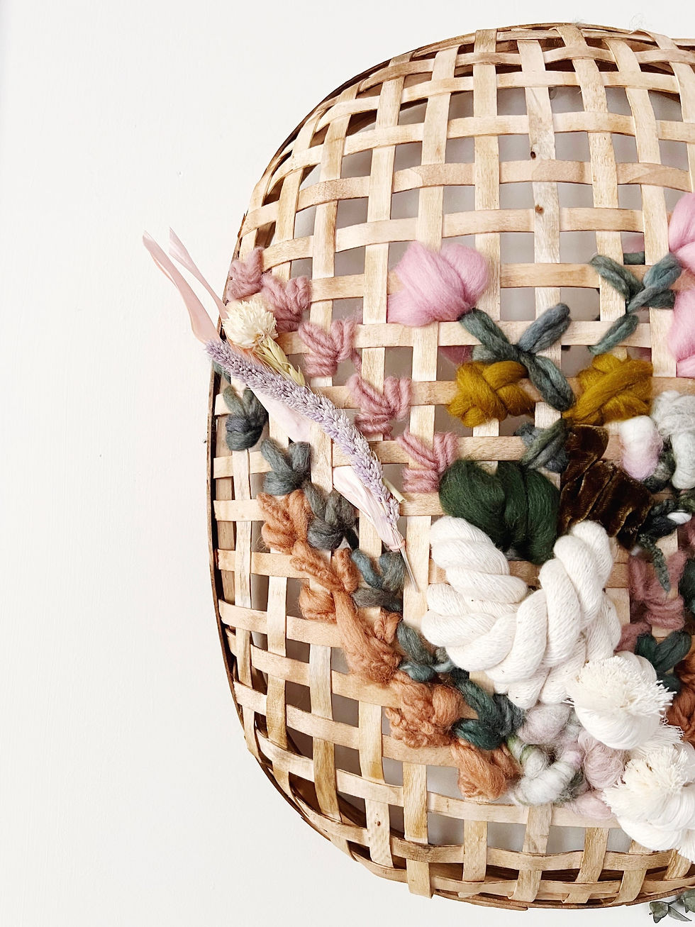 Thumbnail: Basket Bouquet: Muted Wild Bloom