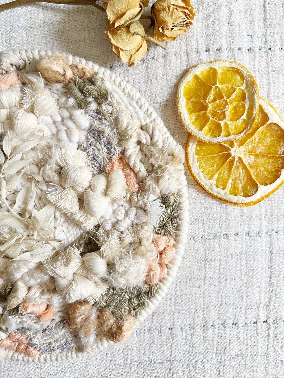 Thumbnail: SOFTLY - 8” Woven Wall Hanging