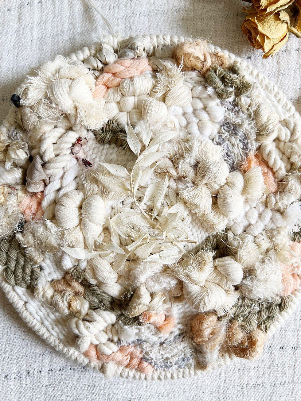 Thumbnail: SOFTLY - 8” Woven Wall Hanging