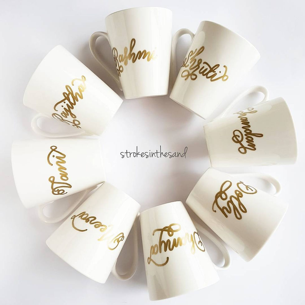Personalised mugs