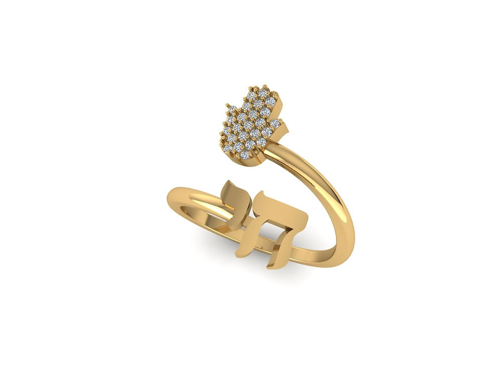 Thumbnail: Hamsa with "Chai" Ring