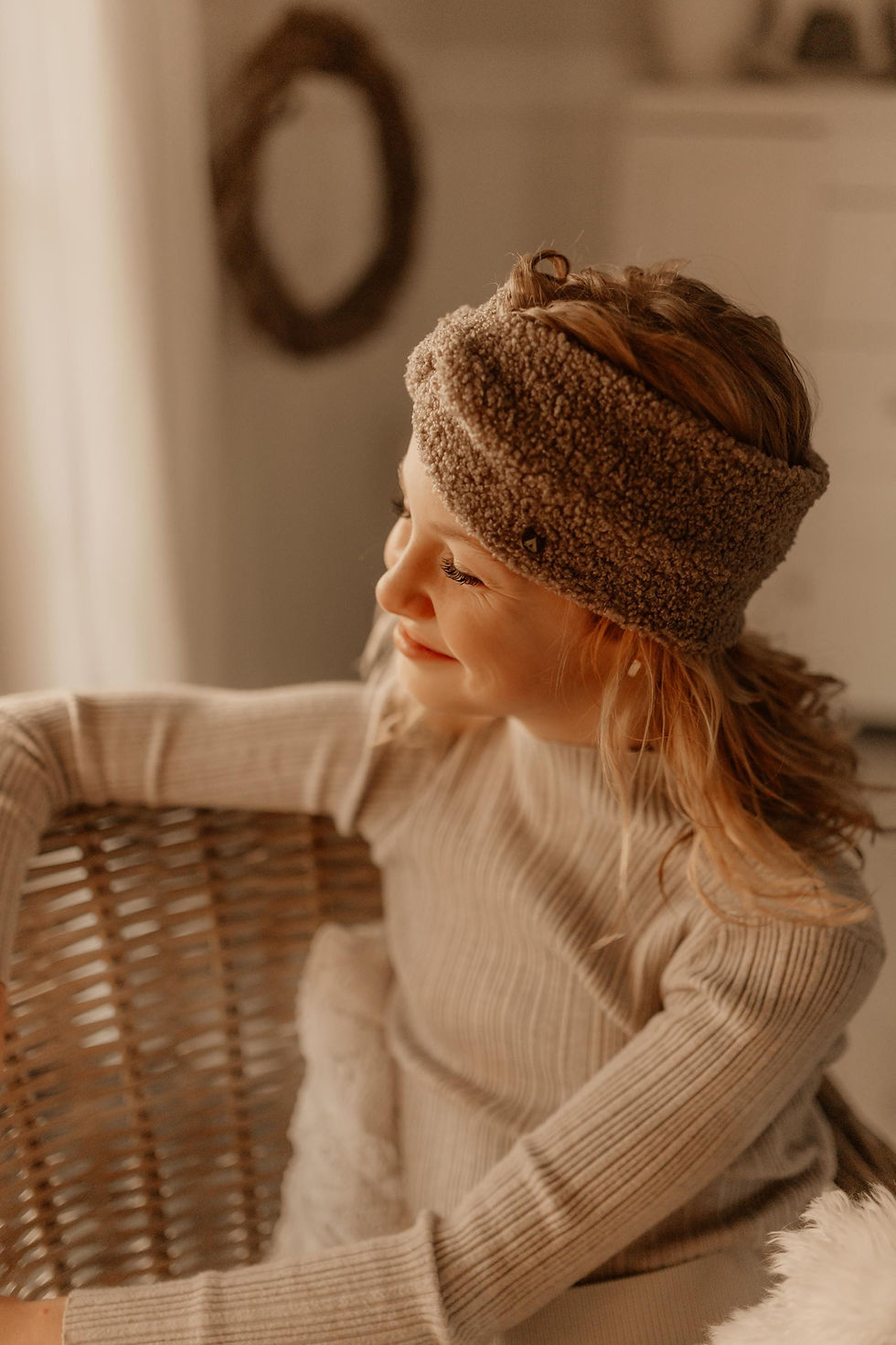 Miniaturbild: Teddy Haarband / Stirnband - Kuschel Stirnband + Scrunchie + Loop