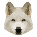 Geometric White Dog