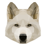 Geometrisk White Dog