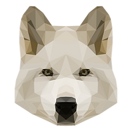 Geometric White Dog
