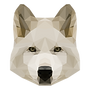 Geometric White Dog
