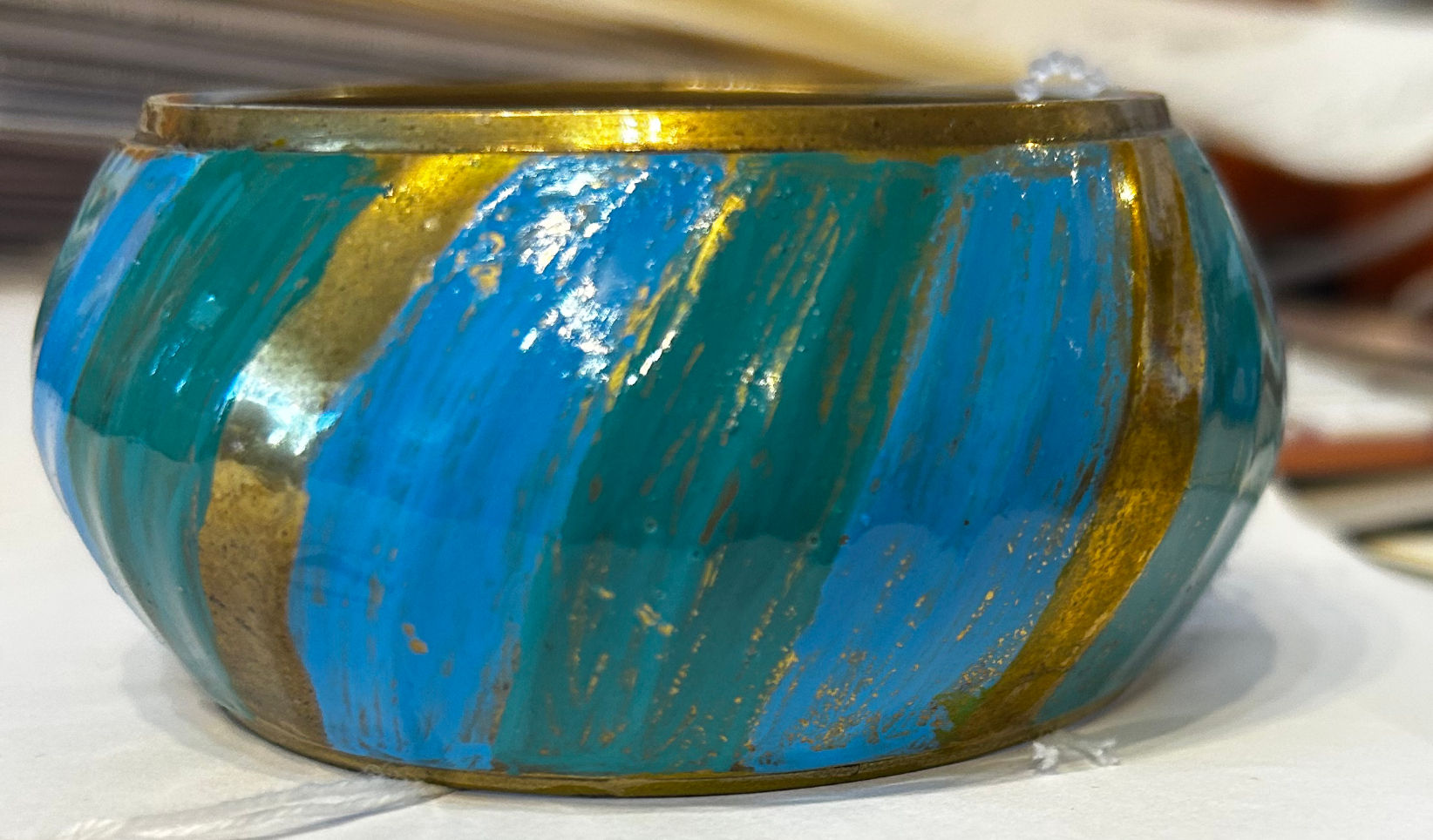Painted Brass Bracelet