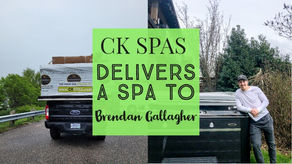 CK Spas delivers spa to Brendan Gallagher