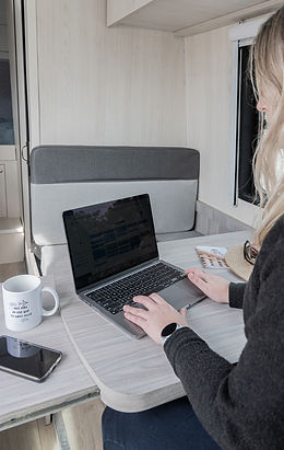 Trabajando en motorhome