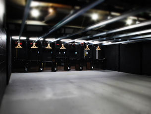 Indoor shooting range lanes ready for first-time visitors and training sessions