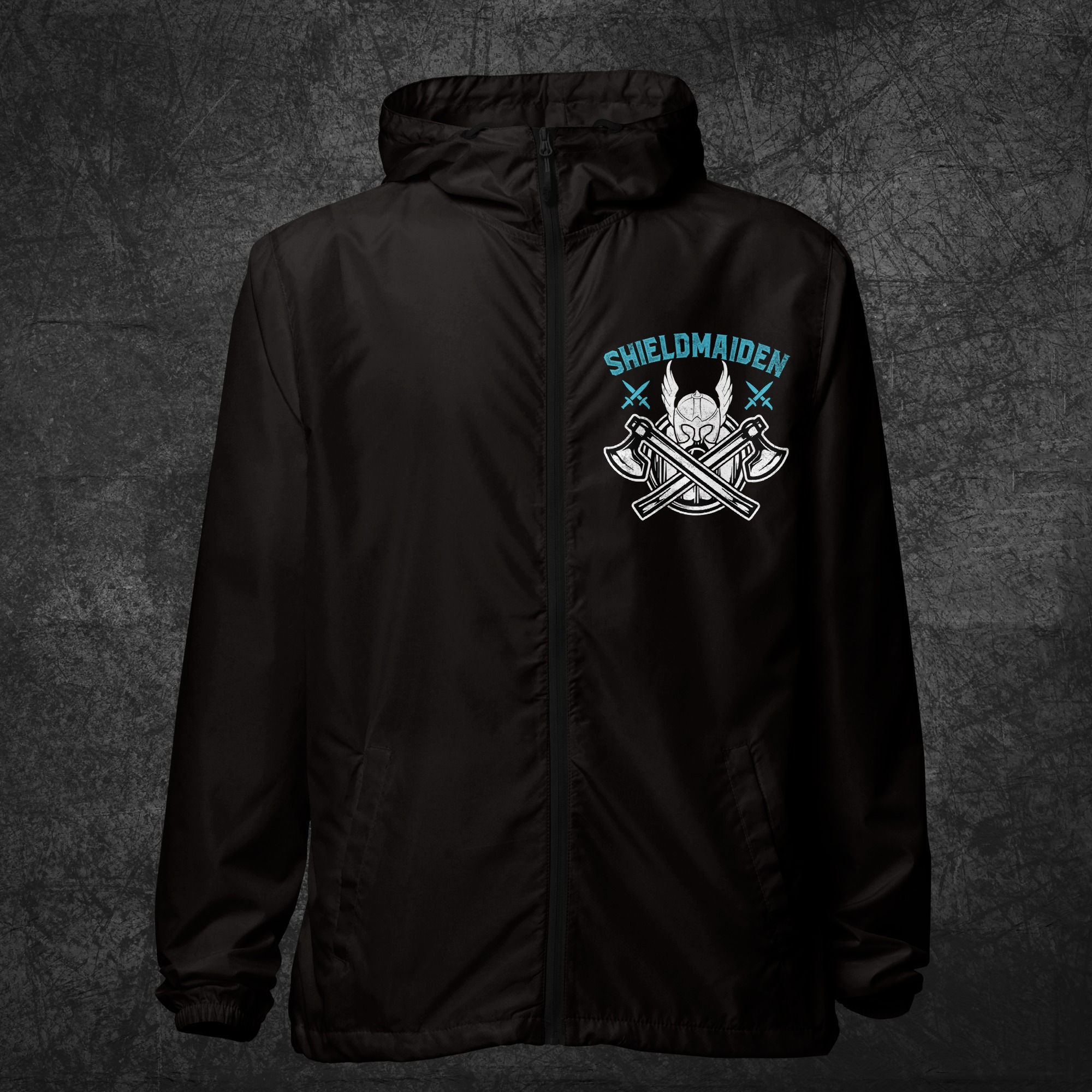 Little Shieldmaiden, Women's lightweight zip up windbreaker