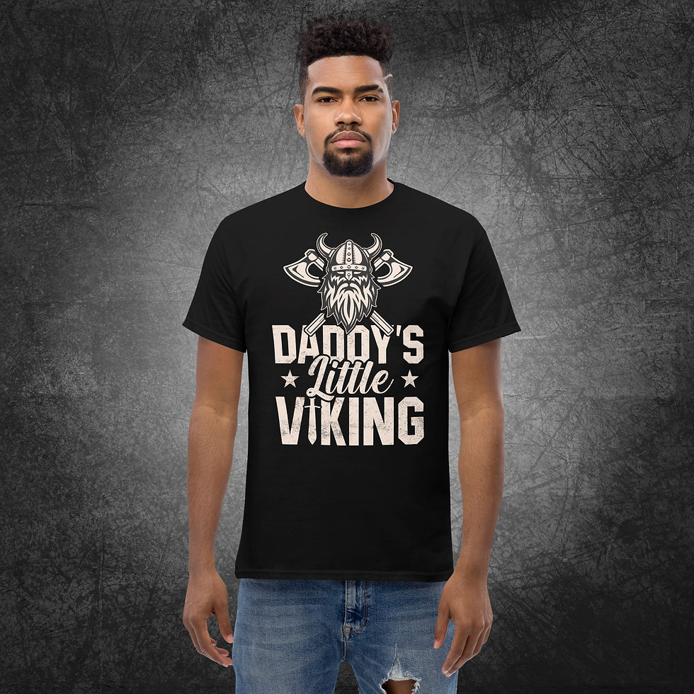Thumbnail: Daddy's little viking, Unisex classic tee