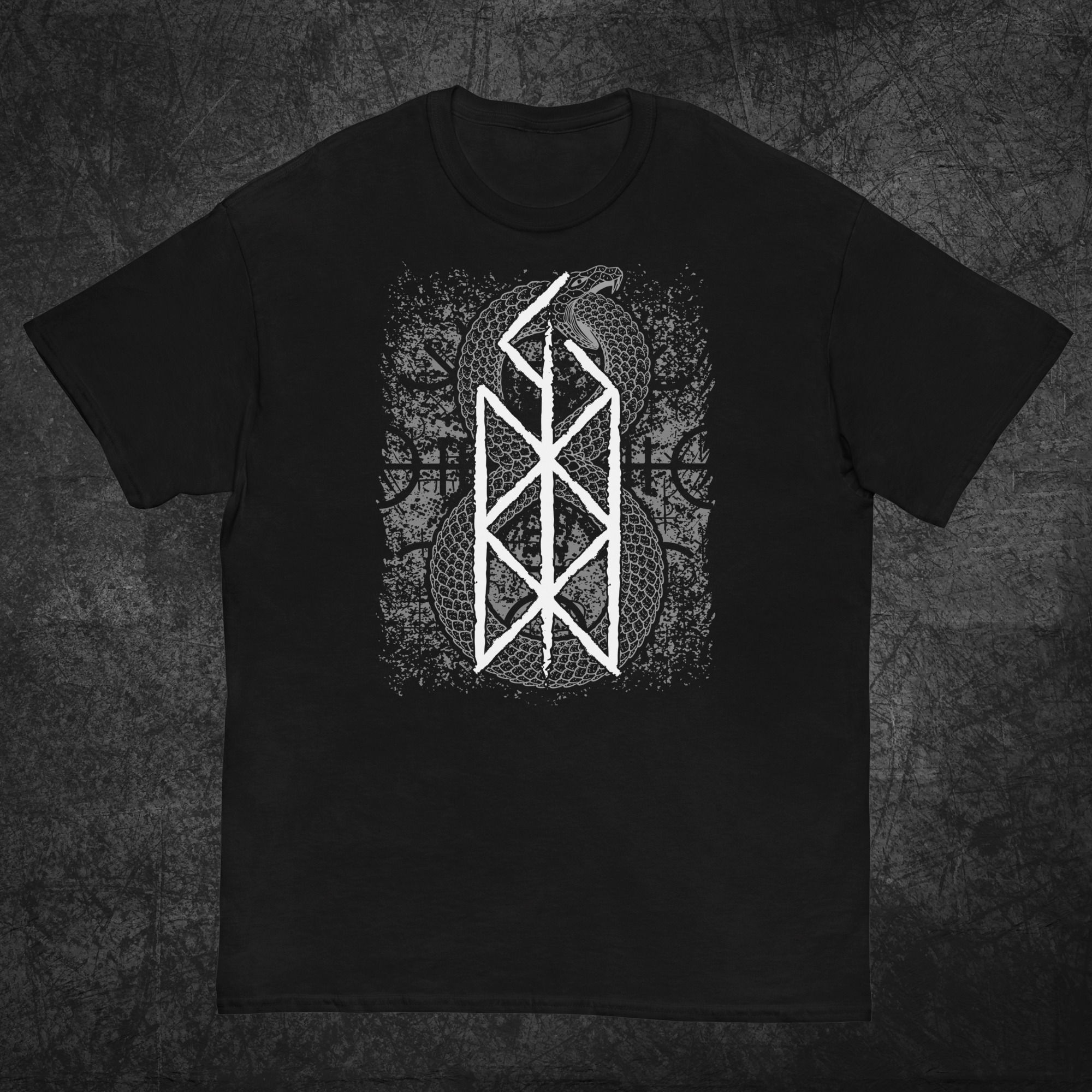 Jormungand Bindrune grey, Unisex classic tee