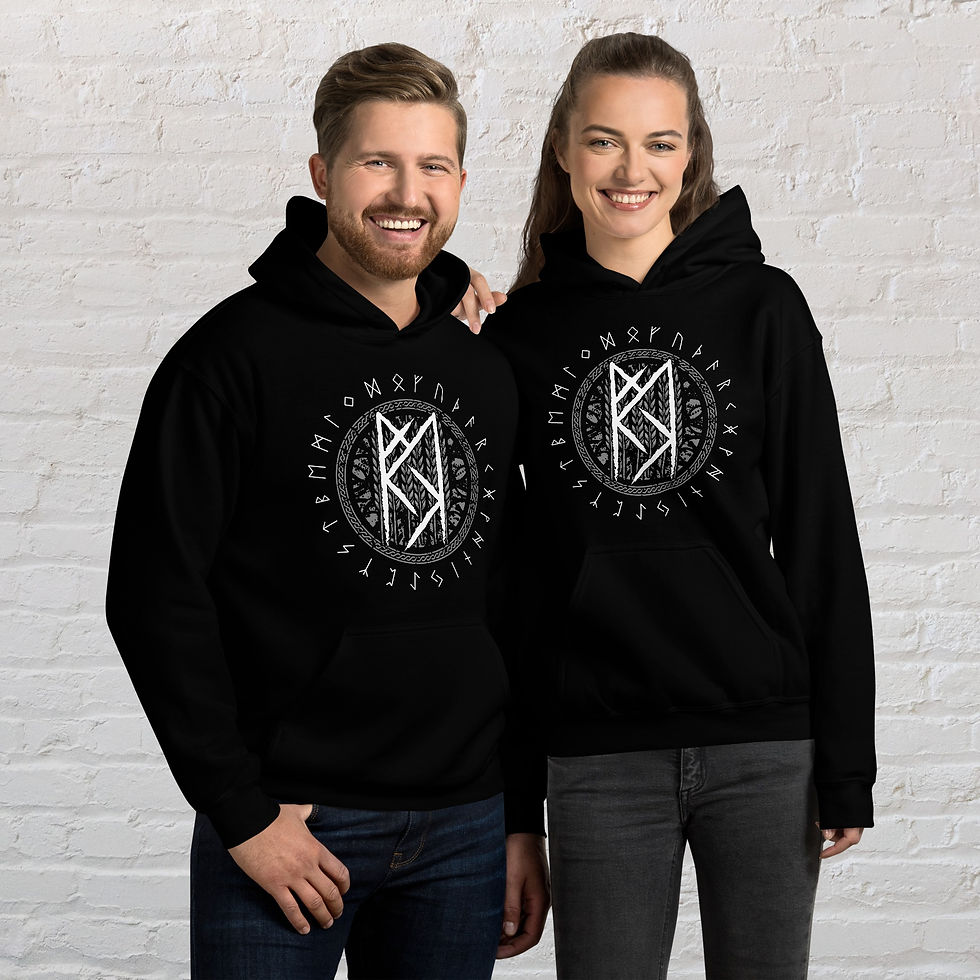 Miniatura: Freyr Bindrune, Unisex Hoodie