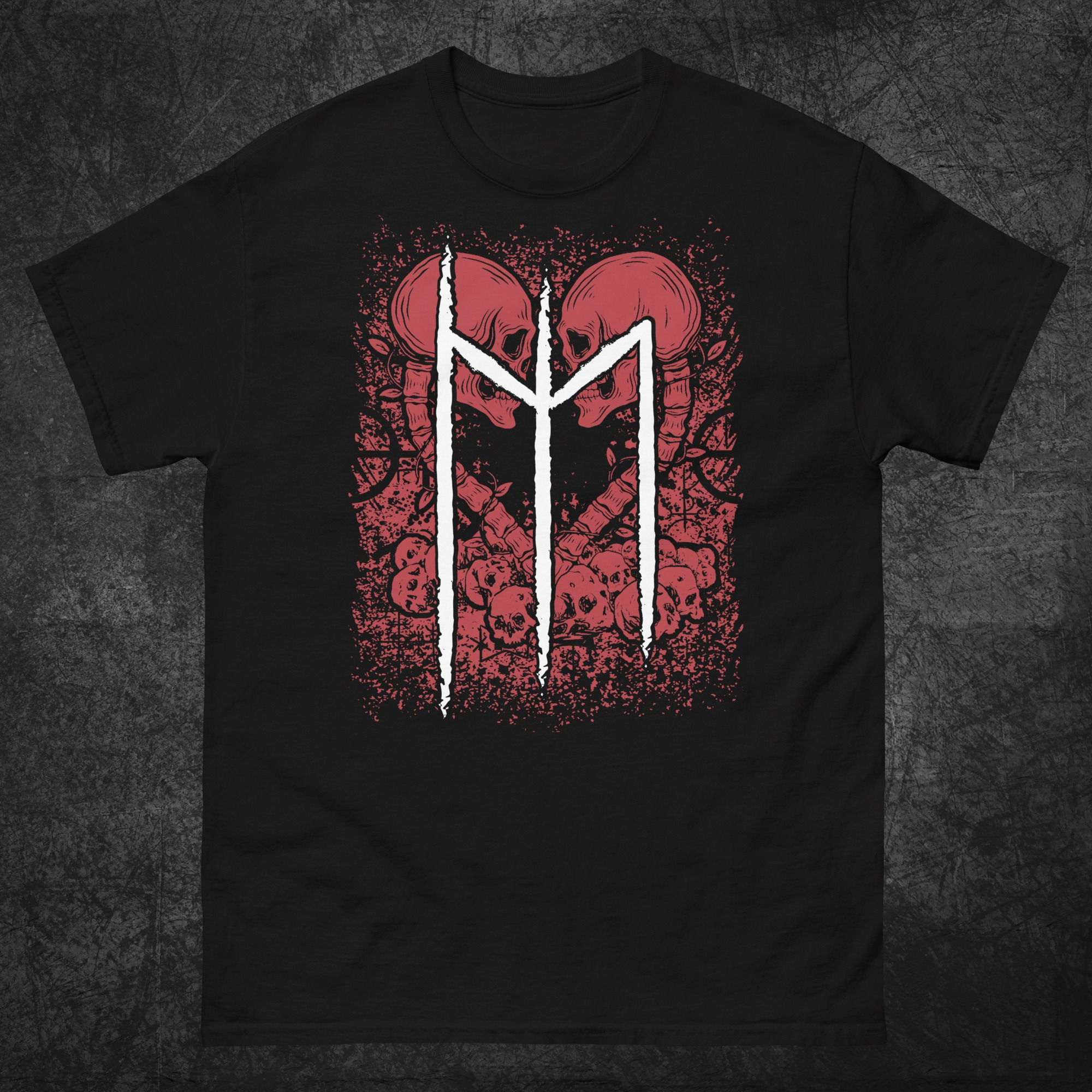 Hel Bindrune red, Unisex classic tee
