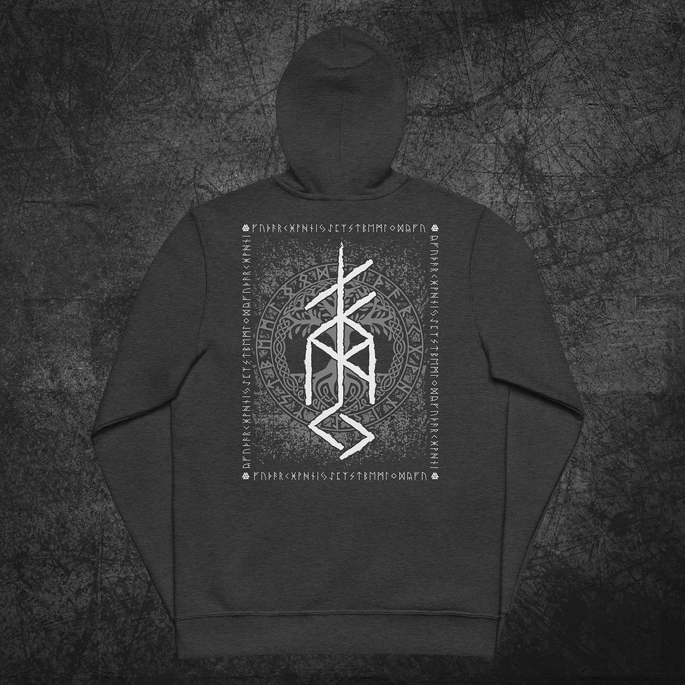 Miniaturbild: Freyja Bindrune, Unisex-Basic-Hoodie mit Reißverschluss