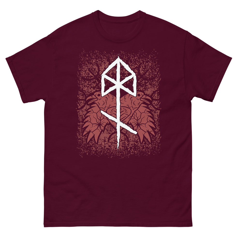 Miniaturbild: Odin Bindrune red, Unisex classic tee