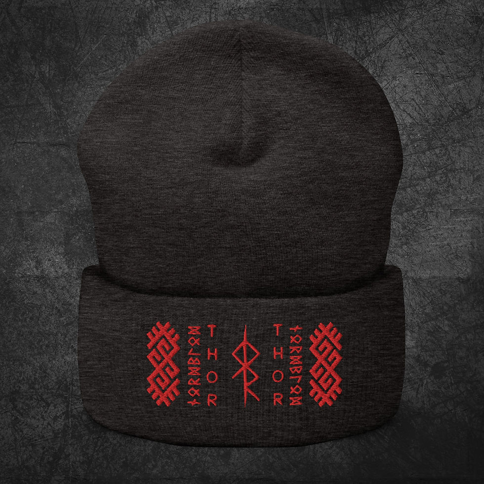 Miniatura: Thor Bindrune, gorro bordado