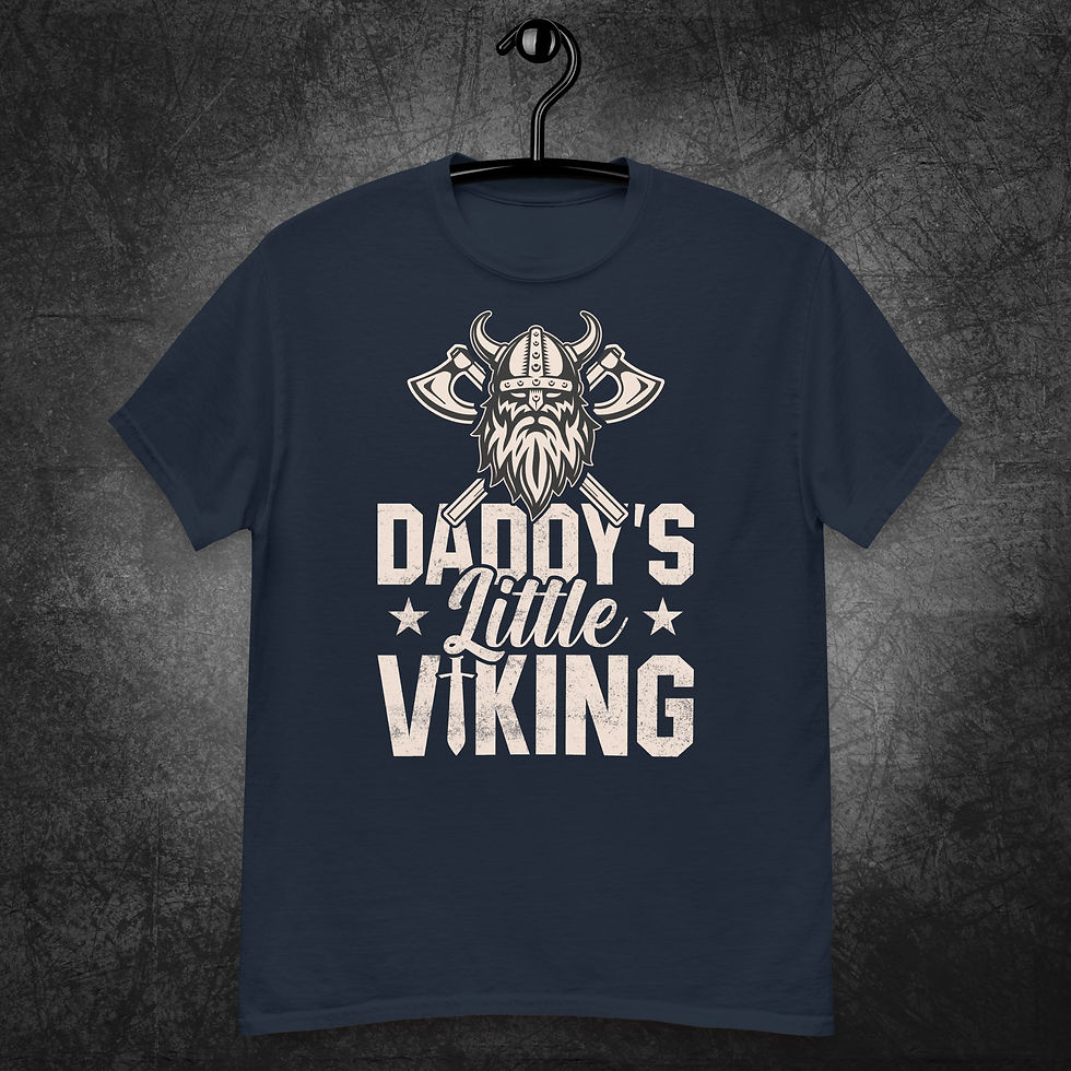 Thumbnail: Daddy's little viking, Unisex classic tee