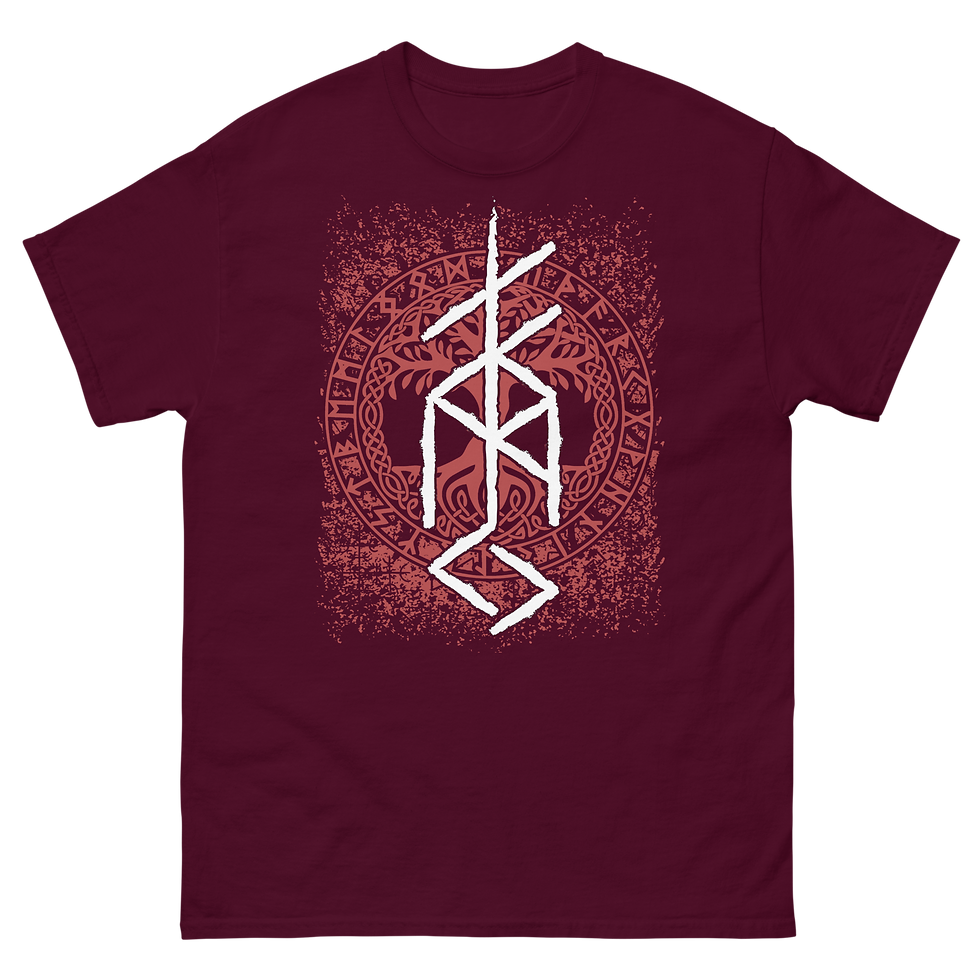 Miniaturbild: Freyja Bindrune red, Unisex classic tee