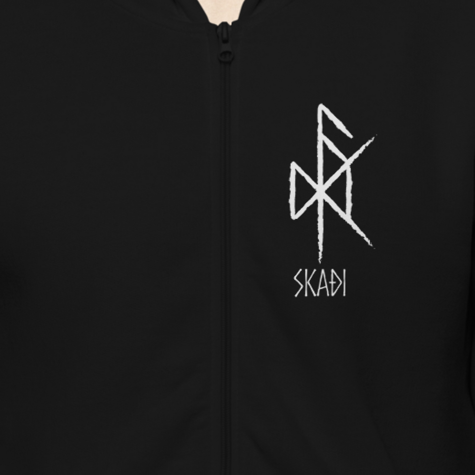 Miniatura: Skadi Bindrune, sudadera básica unisex con cremallera