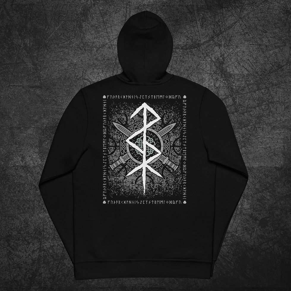 Miniatura: Tyr Bindrune, sudadera básica unisex con cremallera