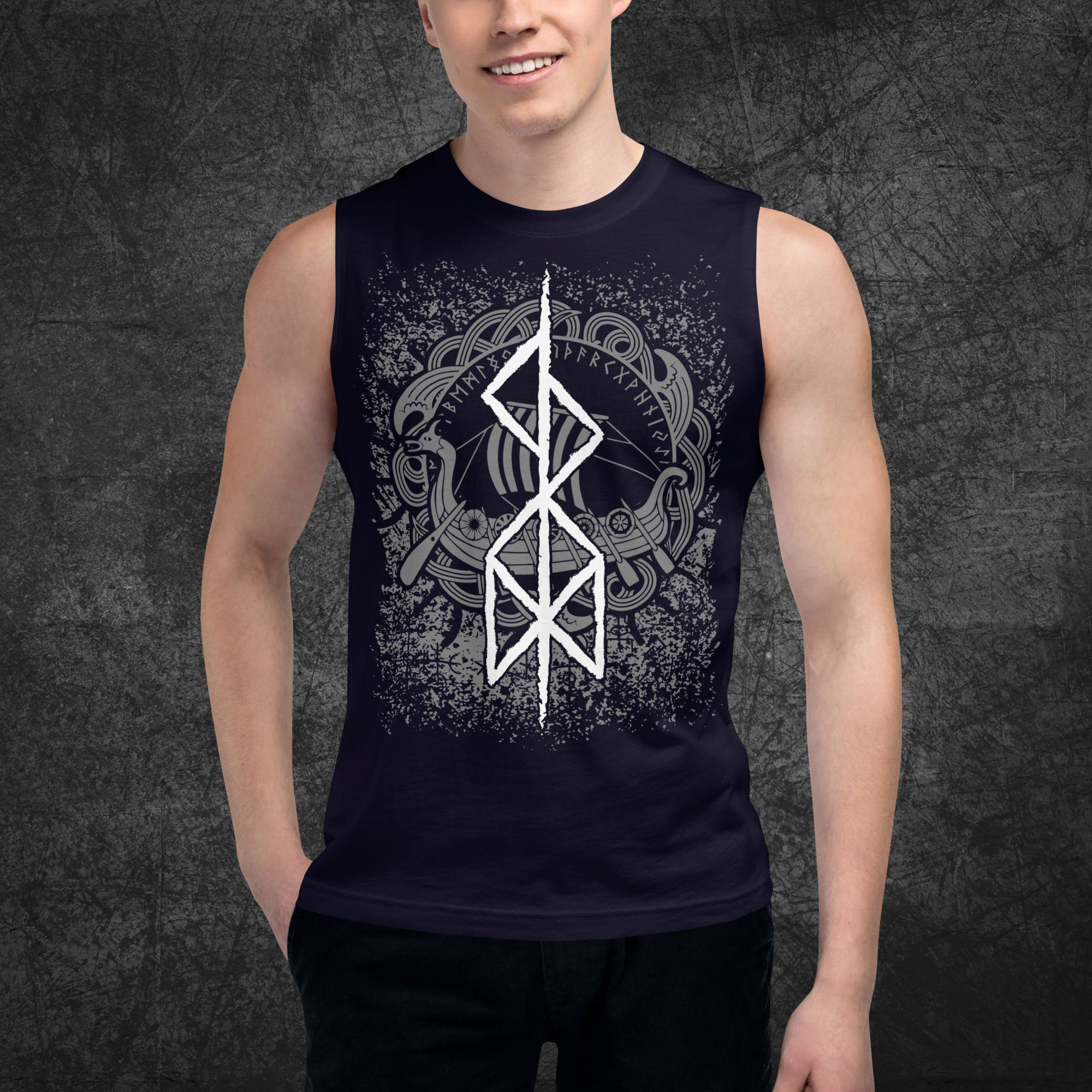 Njord Bindrune, camiseta de tirantes unisex
