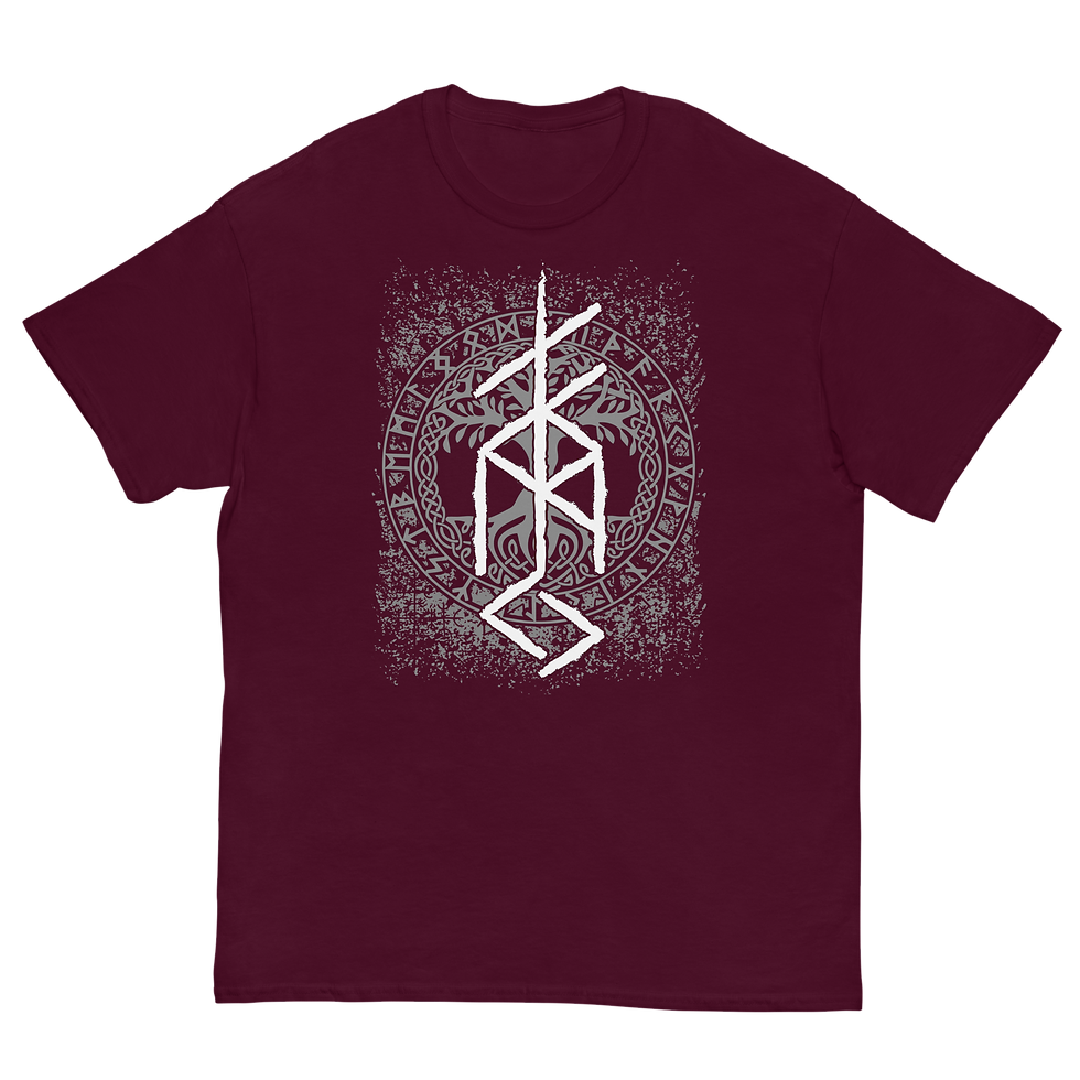 Miniaturbild: Freyja Bindrune grey, Unisex classic tee