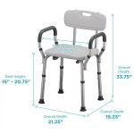 Thumbnail: Nova Shower Chair w/Arms & Back