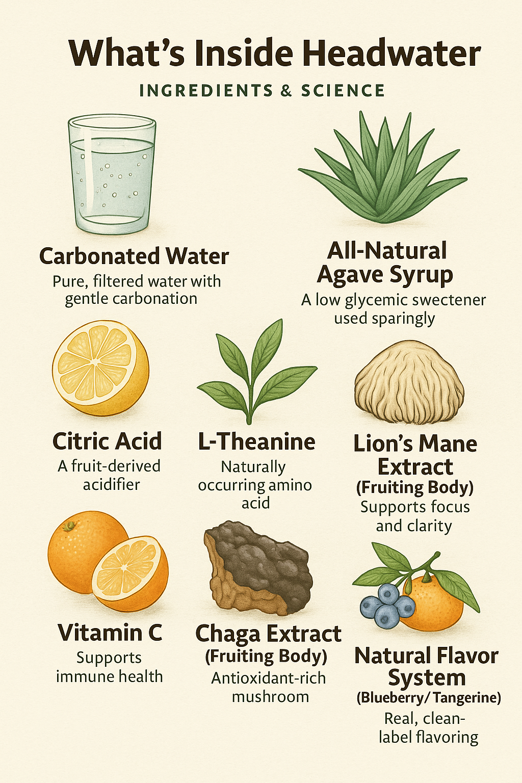 What's Inside Headwater - Ingredients