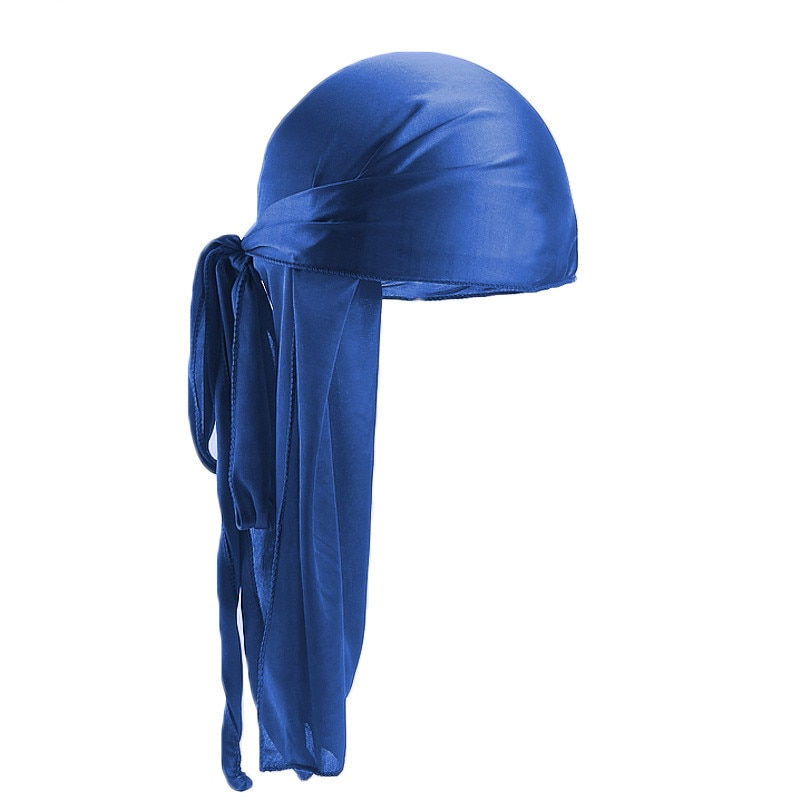 Thumbnail: Unisex Velvet Durag-long tail headwrap 