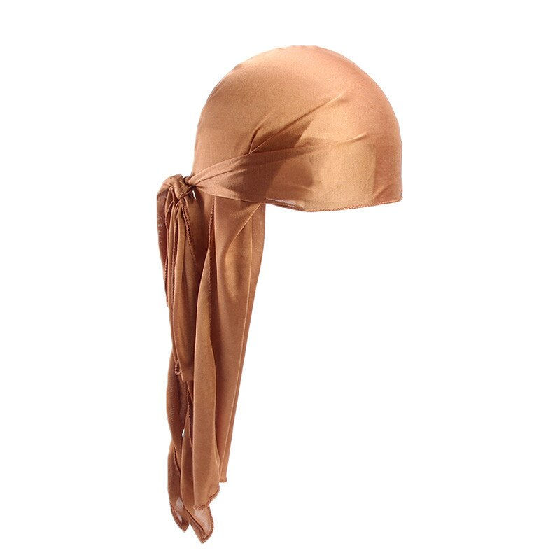 Thumbnail: Unisex Velvet Durag-long tail headwrap 
