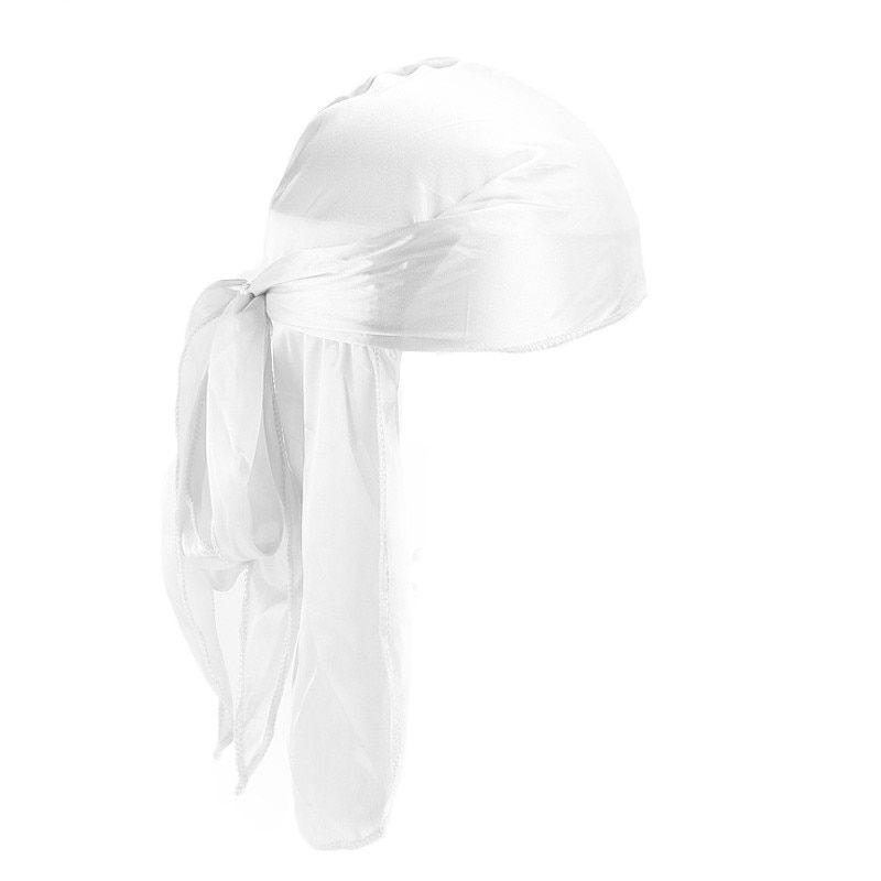 Thumbnail: Unisex Velvet Durag-long tail headwrap 