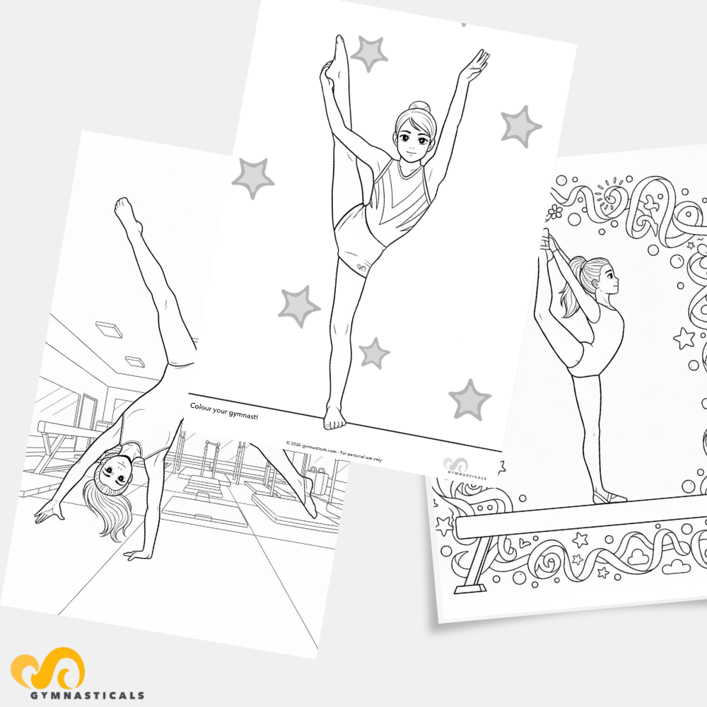 The Gymnasticals Colouring Pack: 6 Free Pages