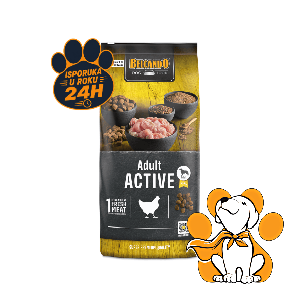 BELCANDO Adult Active 12,5kg, Za Aktivne Pse