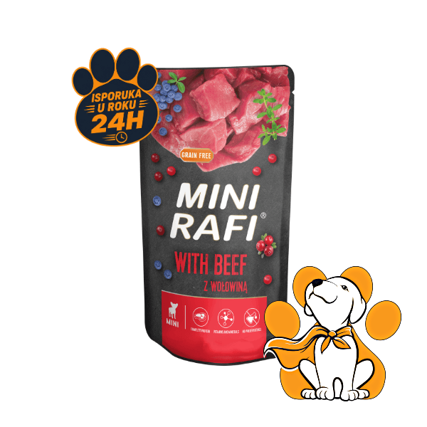 Rafi Mini Dog Grain Free Beef 150g, Hrana Sa Govedinom