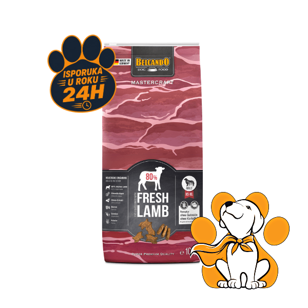 Belcando Mastercraft Lamb 10kg, Hrana Sa 80% Svežeg Mesa