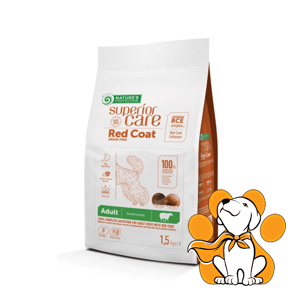 Nature's Protection Red Coat Small Adult Lamb, Hrana Za Pse Riđe Dlake
